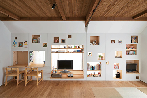 3D Wall-多機能家具の挿入によるライフスタイルの更新-【京都市左京区】